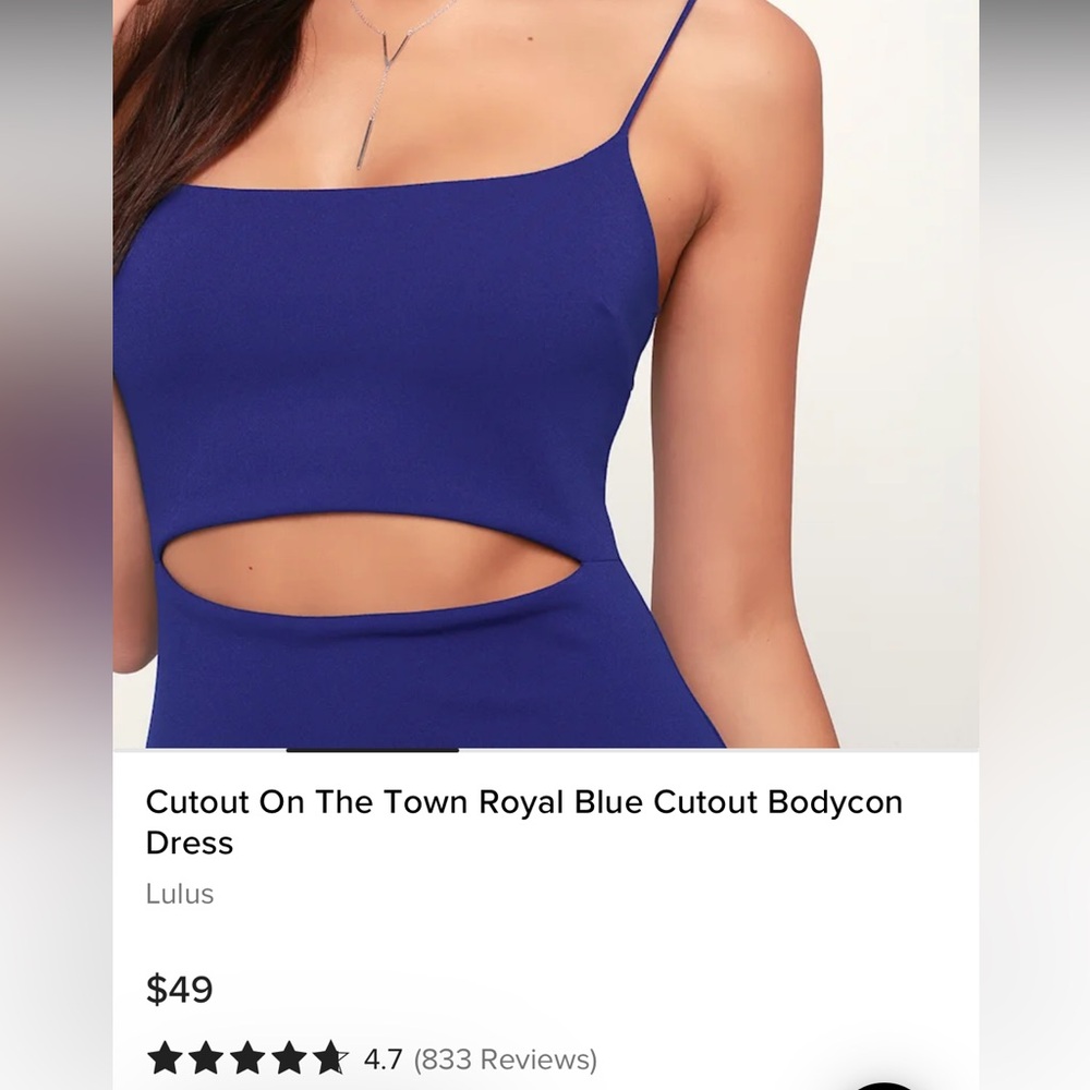NWT Lulus Cutout Bodycon Dress - Picture 2 of 7